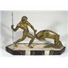 Image 1 : Art Deco spelter figure group of a gladiato…