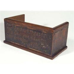 Rectangular oak and hammered copper Arts an…