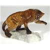 Image 1 : Hand painted Beswick panther on a rock, imp…
