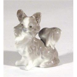 Small hand painted Lladro dog, marks to bas…