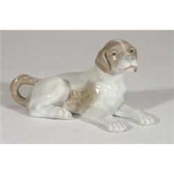 Hand painted Nao resting dog, impressed mar…