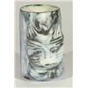 Image 1 : Carn pottery vase modelled as a cat, printe…