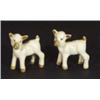 Image 1 : Two hand painted Wade lambs, marks to bases…