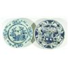Image 1 : Two early Delft plates, hand painted with f…