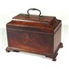 Image 1 : Georgian mahogany three division tea caddy…