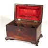 Image 2 : Georgian mahogany three division tea caddy…