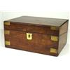 Image 1 : Victorian walnut writing slope with brass c…