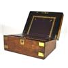 Image 2 : Victorian walnut writing slope with brass c…