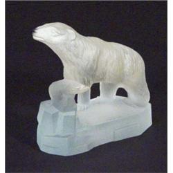 Frosted glass Foxes advertising polar bear,…