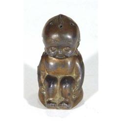 Cast metal pixie shaped hat pin holder, 6cm…