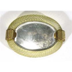 Victorian mirror in a glass rope twist fram…