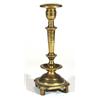 Image 1 : Early 19th century square based brass candl…