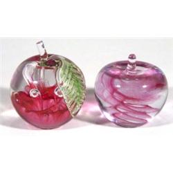 Two colourful Caithness glass paperweights …