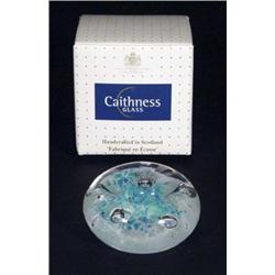 Boxed Caithness 'Crystal Carousel' blue pap…