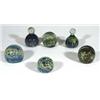 Image 1 : Four globular Medina glass paperweights and…