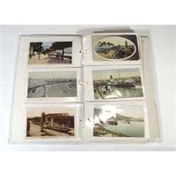 Album of assorted shipping and travel postc…