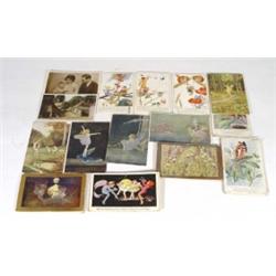 Bundle of assorted postcards mainly fairies…