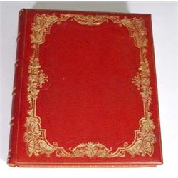 Red tooled leather bound members' book, The…