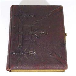 Victorian embossed leather photograph album…