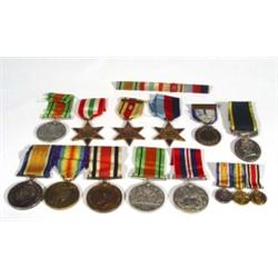 World War I military medal group comprising…
