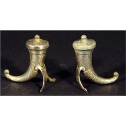 Pair of Norwegian sterling silver 'Horn of …