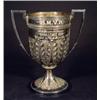 Image 1 : Large silver plated twin handled trophy emb…