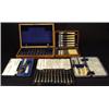 Image 1 : Group of cased silver plated cutlery includ…