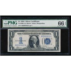 1934 $1 Silver Certificate PMG 66EPQ