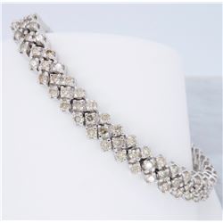 14KT White Gold 4.00ctw Diamond Bracelet