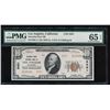 Image 1 : 1929 $10 Nation Bank of Los Angeles Note PMG 65EPQ