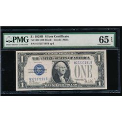 1928B $1 Silver Certificate PMG 65EPQ