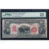 Image 1 : 1901 $10 Bison Legal Tender Note PMG 25