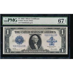1923 $1 Silver Certificate PMG 67EPQ
