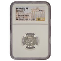 Roman Empire Trajan AD98-117AR Denarius