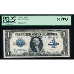 1923 $1 Silver Certificate PCGS 62PPQ