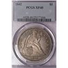 Image 1 : 1842 $1 Seated Liberty Dollar Coin PCGS XF40