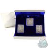 Image 1 : 1976 Canada Montreal Olympics 3-coin Sterling Silver Stamp Shaped Set. Contains 1.5oz of Pure Silver