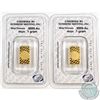 Image 2 : 2x Sunshine Minting, Inc. .9999 Fine Gold 1g Bars Sealed. 2pcs (TAX Exempt)