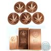 Image 1 : Lot of .999 Fine Silver Copper. You will receive 5x 1oz "Legalize It", 1 kilo "Legalize It", 1 kilo 