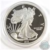 Image 1 : 2018 Liberty 5oz .999 Fine Silver Bullion Round in Capsule (coin lightly toned & capsule scratched) 
