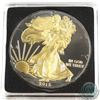 Image 1 : 2015 USA 1oz .999 Fine Silver Eagle with Ruthenium and Gold Plating (TAX Exempt)