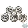 Image 1 : Get Your Kicks on Route 66 1 oz. Fine Silver Rounds (TAX Exempt) 5pcs.