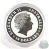 Image 2 : 2012 Australia $10 Kookaburra 10oz. Fine Silver BU Coin (Tax Exempt). Please note the capsule is fai