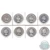 Image 2 : Lot of 1958-1967 Canada Silver $1 EF to UNC+ (coins have various impairments). 8pcs