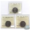 Image 1 : Lot of 2013-2015 Canada 50-cent ICCS Certified MS-65. 3pcs