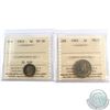 Image 1 : 5-cent 1915 VF-30 & 1925 VG-10 Both coins ICCS Certified. *Key Date Pair*