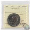 Image 1 : 1945 Canada 50-cent ICCS Certified MS-64
