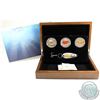 Image 1 : 2016 Canadian Salmonids $20 3-coin Fine Silver Set with Fishing Lure in Deluxe Display Case (the Soc