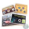Image 1 : Estate Lot; United Stated Coloured Quater Collection. You will receive the following, 2001 Statue of