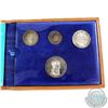 Image 1 : 1965 Vienna University 4-coin Proof Set. Please note coins are toned.